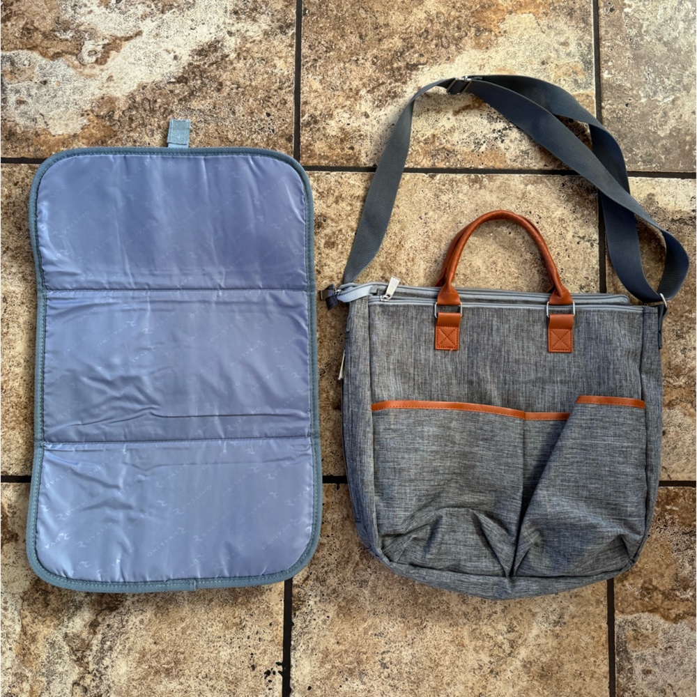 Motif Maylilly Gray Brown Travel Baby Bag - Picture 6 of 15